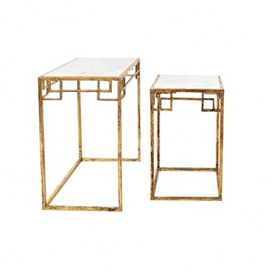 Muebles modernos Mesa de centro Recién llegado Artículo de decoración de hotel Top Mármol Diseño estándar Buena calidad Artículo de artesanía india - Product Image 2