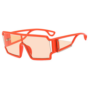 Lmamba 073 <b>Square</b> One-Piece <b>Sunglasses</b> 2024 Hollow Design Futuristic Fashion Glasses Women Men Logo Custom Shades Sun Glasses - Product Image 6