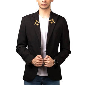 Abrigos de algodón de alta calidad para hombre, blazer informal de negocios con decoración de bolsillos, cortavientos para primavera y otoño. - Product Image 1