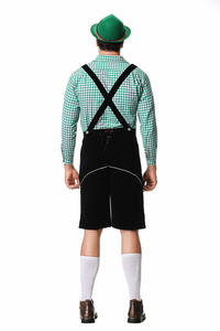 Costume bavarois en cuir de haute qualité pour hommes avec logo personnalisé, service OEM, cuir véritable, costume traditionnel allemand pour l'Oktoberfest - Product Image 3