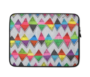 Housse d'ordinateur portable en néoprène personnalisée avec impression couleur intégrale, logo, étui de protection pour MacBook 11'' avec fermeture éclair Prahi - Product Image 1