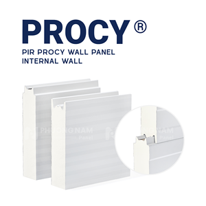 แผ่นฉนวนสำเร็จรูป PIR ขนาด 100 มม. สำหรับโครงการอุตสาหกรรม ทันสมัย สำหรับผนังภายนอก ห้องคลีนรูม โรงงานในระบบควบคุมอุณหภูมิ - Product Image 3