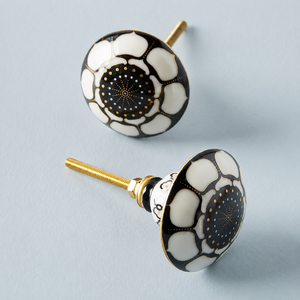 Ceramic Pattern Cabinet <b>Knob</b> Decorative Drawer Pull Green Blue White Finish Wardrobe <b>Door</b> Handle Furniture Hardware Accent - Product Image 5