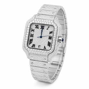 Luxury Stainless Steel Square <b>Diamond</b> <b>Watch</b> Analog Women's Timepiece Quartz Movement Bracelet - Product Image 6
