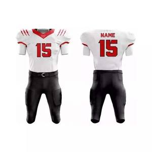 Uniformes de Fútbol Americano Personalizados, Transpirables, 100% Poliéster, Servicio OEM, Logotipo Frontal Personalizable, Nombres de Equipos Personalizables - Product Image 3