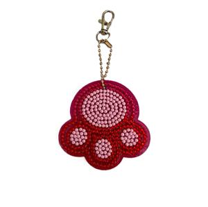 Abalorios de semillas para bordado, dijes para bolsos y llaveros, hechos a mano con arte colorido y estilo bohemio - Product Image 1