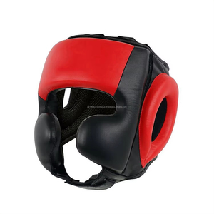 2024 Professional High Quality Leather <b>Head</b> Guard Sport <b>Style</b> Helmet for Boxing MMA Kickboxing Training Protective Gear - Product Image 3