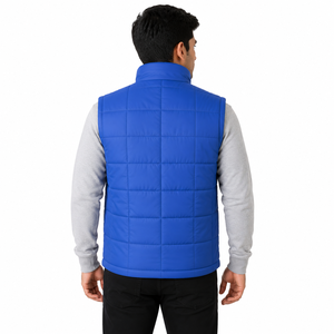 Chaleco Acolchado para Hombre, Cuello Alto, Sin Mangas, Chaqueta de Invierno Informal para Exteriores, Cálida y Ligera, OEM - Product Image 3