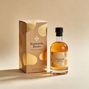 Boîte cadeau professionnelle personnalisée avec logo, en papier plié, pour l'emballage authentique du shochu japonais à la patate douce (Imo) - Product Image 3