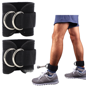 Attelle de cheville unisexe en néoprène et nylon pour la gym, avec logo personnalisé, sangle de cheville rembourrée pour machines à câbles - Product Image 6