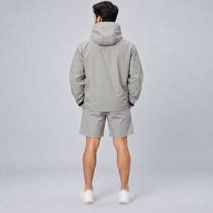 Manufacturer Oversize Zip Up <b>Track</b> Suit Matching Utility Shorts Men Premium Quality Nylon Windbreaker Lounge Nylon Custom <b>Jacket</b> - Product Image 4