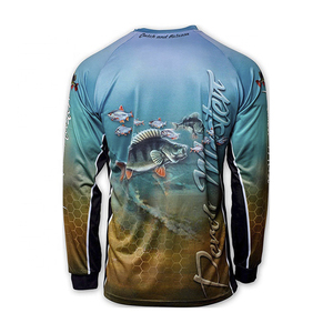 Maillot de pêche personnalisé, vente en gros directe d'usine, chemise de pêche de qualité supérieure par sublimation pour les tournois, la pêche en plein air et les pêcheurs professionnels - Product Image 2