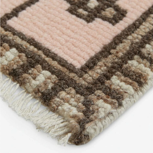 Alfombra Anudada a Mano Ecológica de Algodón y Lana, Alfombra Natural para Interiores Hecha a Mano, Alfombra Anudada a Mano de Algodón y Lana de Estilo Rústico - Product Image 3