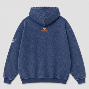 Sudadera con Capucha Vintage Negra Lavada, 100% Algodón Grueso y Transpirable, Unisex, Estilo Urbano, con Parche de Corazón Roto - Product Image 5