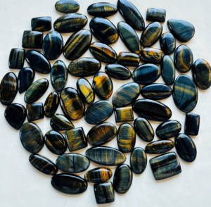 Blue Multi Tiger Eye Cabochon Semiprecioso Increíble calidad Tiger Eye Loose Gemstone Mix Shape & Size Blue Multi Tiger Eye Cab's - Product Image 3