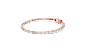 9K <b>Gold</b> Diamond Bracelet Baguette Cut 3.7ct Natural Diamonds Luxury Fine Jewelry Wedding Party Gift for Women - Product Image 2