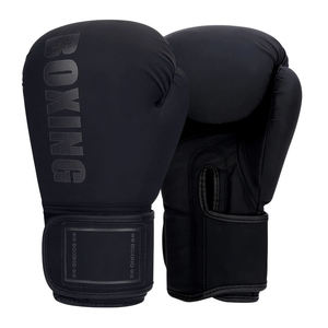 Gants de boxe en cuir Elite avec fermeture auto-agrippante réglable, design respirant pour l'entraînement et la compétition professionnels, unisexe - Product Image 1