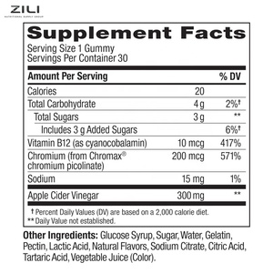 Gomitas de Vinagre de Sidra de Manzana OEM con Vitamina B12 y Cromo para el Apoyo al Metabolismo y Control de <span class=keywords><strong>Peso</strong></span> - Product Image 3