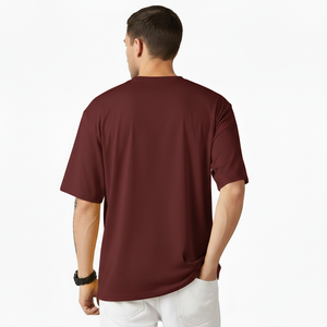 เสื้อยืดโอเวอร์ไซส์ลำลองสำหรับฤดูร้อน ผ้าฝ้ายพรีเมียม 100% 260GSM คุณภาพสูง ระบายอากาศได้ดี กันยับ คอกลม แขนสั้น โลโก้ด้านหน้า - Product Image 3