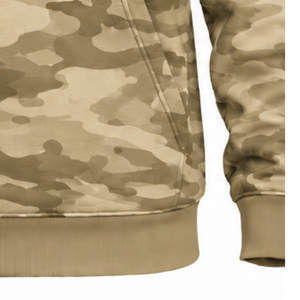 Sweat à capuche camouflage kaki pour homme, personnalisé, en polaire, avec poche kangourou, manches longues, cordon de serrage, pour l'extérieur, décontracté - Product Image 5