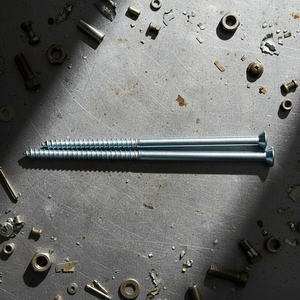 Vis à bois à tête fraisée en acier au carbone de marque PDC, filetage grossier, filetage partiel, finition oxyde noir, métrique/pouce, classe 4 - Product Image 1