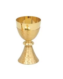 Cáliz de Comunión de Metal para la Iglesia, para la Oración Religiosa y Eventos Sagrados - Product Image 4