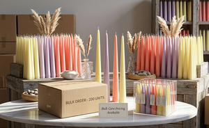 Velas Cónicas de Parafina Hechas a Mano, Paquete al por Mayor, Sin Humo, Sin Aroma, para Bodas, Navidad, Halloween, Organizadores de Eventos, Mayoristas - Product Image 2