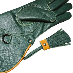 High Quality Custom Colors Double Layer Leather Falcon Gloves New Design Bird-Handling Gloves for Hunting - Product Image 2