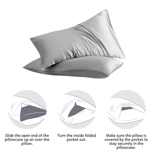 Custom Luxury Mulberry Silk Pillowcase Gift <b>Set</b> with Full Customization 100% Pure Silk Heart Shape Wholesale Price - Product Image 5