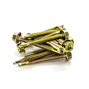 PDC Class 8 Carbon Steel Hex Head Self-Drilling <b>Screw</b> Standard Thread <b>Galvanized</b> Zinc/Phosphate Coating Inch Measurement Model 1 - Product Image 2