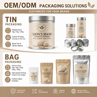 Qidan Private Label Polysacchariden Cordyceps Militaris Vruchtvormende Lichaams Supplement Maaltijdvervangende Functionele Champignonpoeder