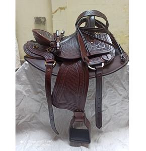 DD หนังมีหลายขนาด10 ''-18'' ชุดอานม้าอังกฤษสีน้ำตาลทนทานแบบตะวันตกอานม้าสำหรับแข่งม้าเพื่อความสุขในการขี่ - Product Image 2