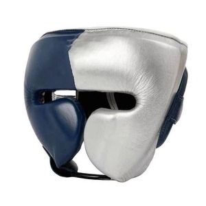 Ensemble de boxe 3 pièces en cuir véritable avec logo personnalisé, comprenant des gants, un protège-tête et un protège-guêtres, pour l'entraînement - Product Image 3