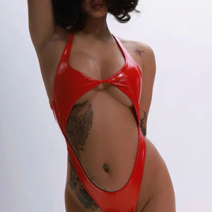 Combinaison de pole dance respirante pour femme 2026 – Bodysuit sculptant moulant une pièce extensible – Tenue de performance tendance - Product Image 1