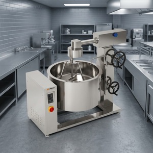 Olla de vapor con camisa térmica giratoria por inducción Amicook 380V/440V, modelo de alto rendimiento, fácil operación, moderna, para freír y cocinar al vapor. - Product Image 1