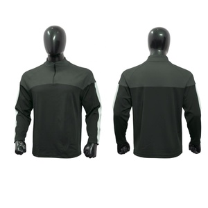 Camiseta Deportiva con Cierre de Cremallera de 1/4, Top para Correr, Gimnasio, Fitness, Golf, Sudadera con Media Cremallera, Ropa Deportiva de Manga Larga, Chaquetas para Hombre - Product Image 3