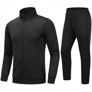 Conjunto Deportivo de Primera Calidad para Hombre, Personalizado, de 2 Piezas, con Cierre Completo, para Invierno, Transpirable, con Cuello Alto, para Correr - Product Image 1