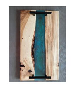 Bandeja de Madera y Resina para Cocina y Mesa, Venta al por Mayor, Personalizable, Top Ventas, para Almacenamiento de Alimentos, Servir la Cena en Casa, Diseño Moderno - Product Image 4