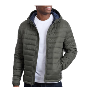 Factory Wholesale Mens <b>Womens</b> Custom Logo Hooded Puffer <b>Jacket</b> Insulated Winter Outerwear - Product Image 3