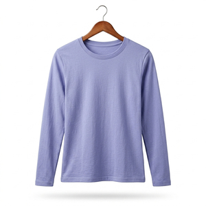 T-shirt à manches longues pour femme, coupe oversize, ample et décontractée - Product Image 2