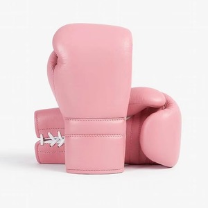 Gants de combat en cuir de vachette Muay Thai, toutes tailles, couleur personnalisée, logo OEM, fournisseur en gros - Product Image 1