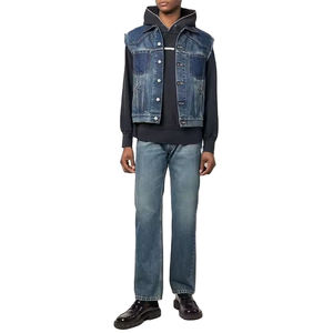 Gilet en jean respirant et personnalisé pour homme, nouvelle collection, 100 % haute qualité, dernier design, Haus Industries - Product Image 1