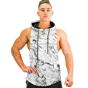 Débardeur à capuche sans manches pour homme, gilet de Camouflage, jogging, fitness, vêtements d'entraînement, débardeur - Product Image 5
