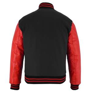 Chaqueta de exterior de alta calidad para hombre, chaqueta universitaria de béisbol personalizada OEM, chaqueta universitaria de nuevo diseño para hombre - Product Image 5