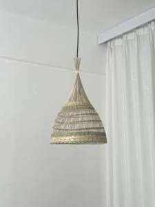 Lámpara de Techo de Bambú Natural Tejida, Estilo Japonés, Simple, Rústica, para Decoración de Interiores de Casa de Campo, Cafetería - Product Image 5