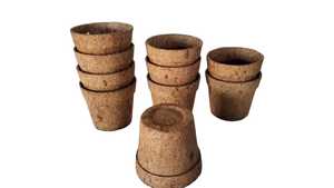 Pot en fibre de coco écologique, durable et léger - Biodégradable - Style farmhouse - Design unique pour une utilisation en intérieur/extérieur - Product Image 2