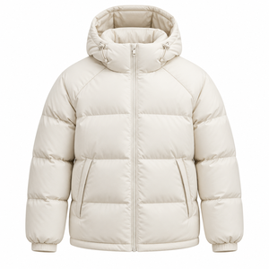 Blouson d'hiver personnalisé pour homme, col montant, design à capuche, rembourrage doux, toile imperméable, respirante, antibactérienne, anti-UV - Product Image 4