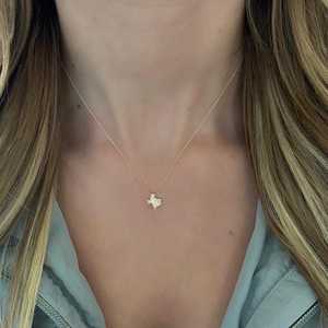 Collar con Colgante de Diamante Cultivado en Laboratorio, Corte Redondo, Oro Sólido de 14K/18K, 18 Pulgadas, Uso Diario, Joyería Fina, Minimalista y Elegante - Product Image 4