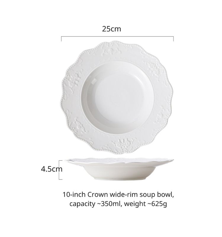 10 wide edge deep plate