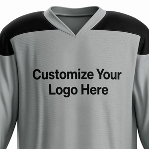Camiseta de Hockey sobre Hielo Soccer Max Premium, Manga Larga, Impresión Sublimada, Unisex, Adulto, Tejido de Malla, Cuello en V - Product Image 6